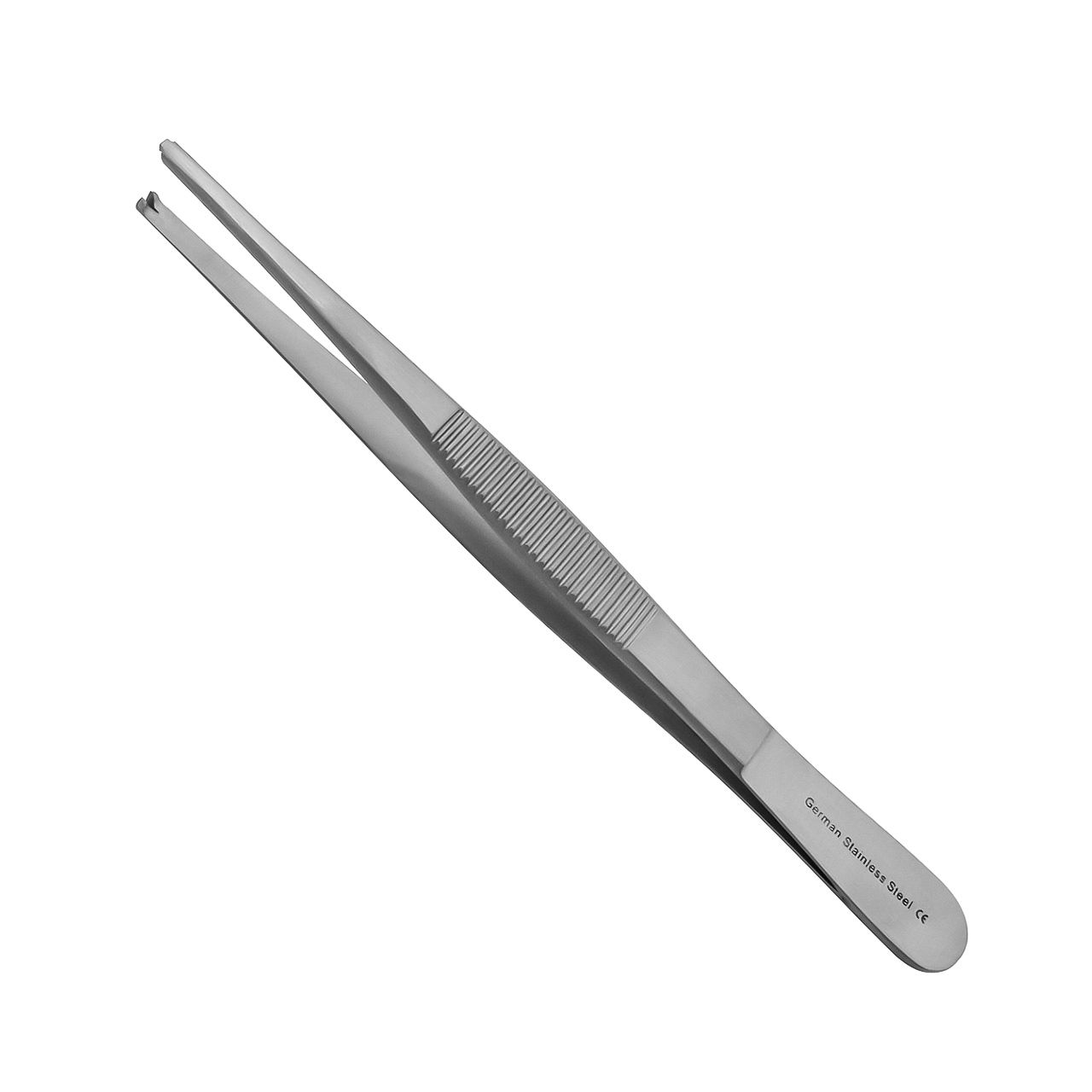 Thumb Tissue Forceps, Tip Surface Impregnated W/ Fine Tungsten Carbide Dust, 1.0 Mm Tips, 6 1/4" (16.0 Cm)
